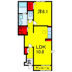 ベルメゾンアンジュⅢの物件間取画像